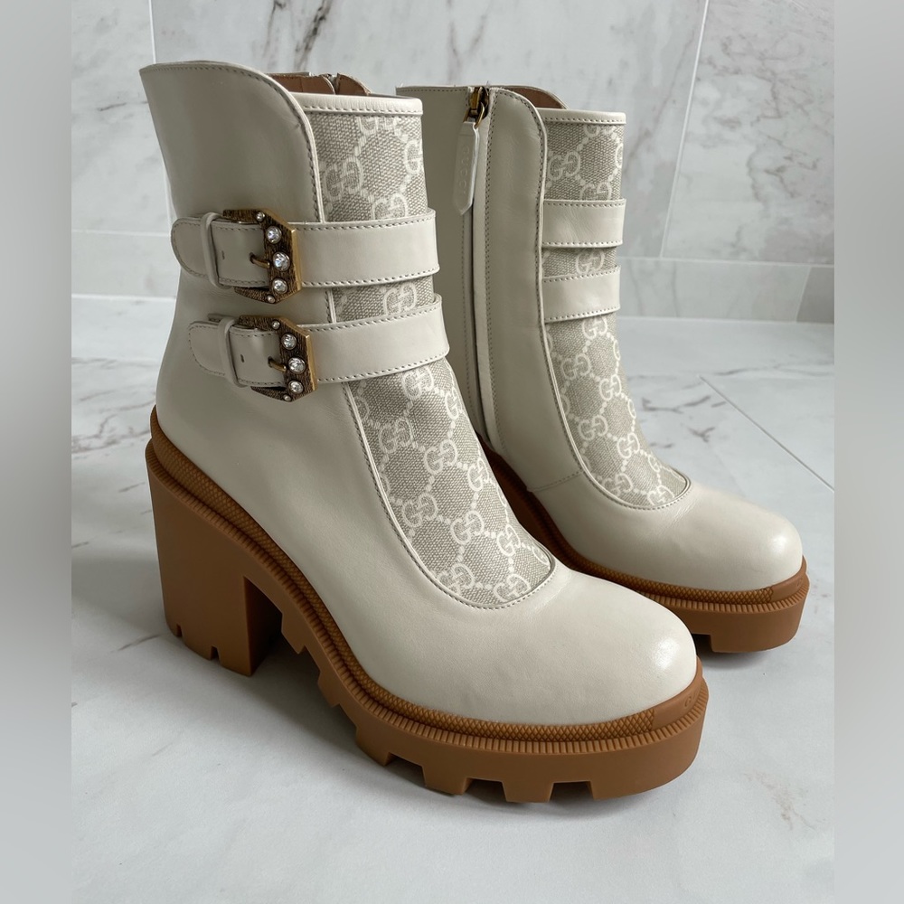 Women’s Gucci Kensington Nappa Leather Bootie 40.5